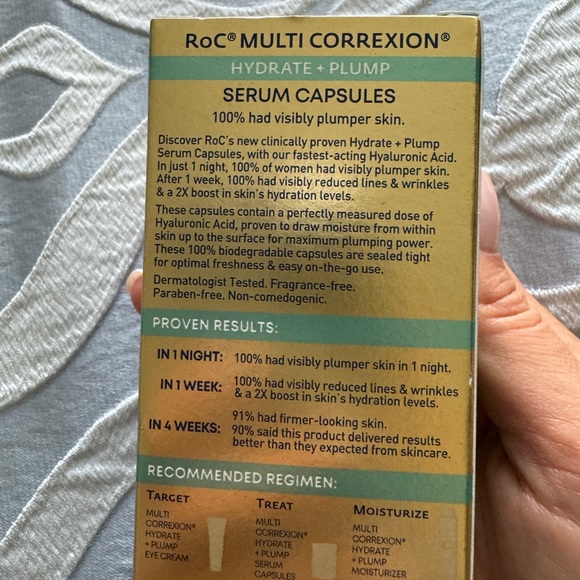 ROC Multi Correxion Hudrate + Plump Serum Capsules 30 capsules 10.5 ml NEW! - Picture 3 of 6